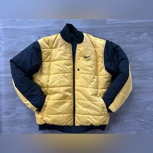 Nike Yellow & Black Insulated Puffer Jacket XL 18/20  | Retro Streetwear